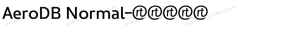 AeroDB Normal字体转换